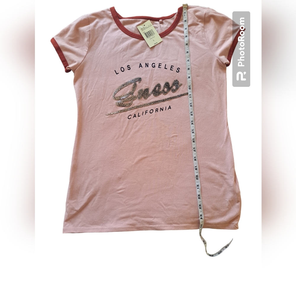 Guess Women's Ringer Baby Tee - Picture 2 of 8